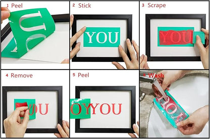 JAJADO Self Adhesive Christmas Silk Screen Stencils 9 Pcs, Winter Holiday Xmas Screen Print Transfers Chalk Mesh Stencils for Painting on Wood, Fabric, Glass, Pillow, Card, DIY Christmas Decoratio