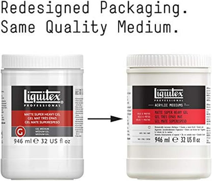 Liquitex Professional Matte Super Heavy Gel Medium, 946ml (32-oz)