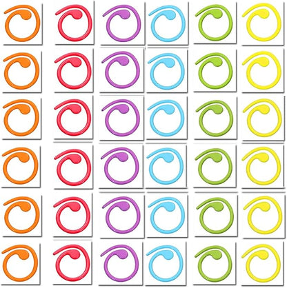 60PCS Metal Stitch Markers,Crochet Knitting Stitch Markers Yarn Row Stitch Counter with Case