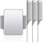 WILLBOND Magnetic Wrist Sewing Pincushion Wrist Magnetic Pin Holder Wristband Pin Cushion Holder with 3 Pcs Stainless Steel Pintail Comb Rat Tail Comb for Hair Clips Hand Sewing(Gray)