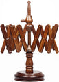 Wooden Yarn Winder for Knitting and Crocheting, Rosewood Swift Hand Operated Large Yarn Ball Winder, Heavy Duty Table Top Swift