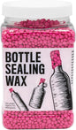 Blended Waxes, Inc. Bottle Sealing Wax, Pastille Wax Seal Beads For Wine, Beer, and Liquor Bottle Sealing, Seals Between 25-30 Bottles, 1 lb, Pink Flamingo