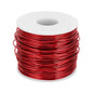 MECCANIXITY 15 Gauge Anodized Aluminum Craft Wire Bendable Bonsai Training Wire 223 Feet 1.5mm for Sculpting Crafts Wreath Floral Beading Jewelry Making, Red
