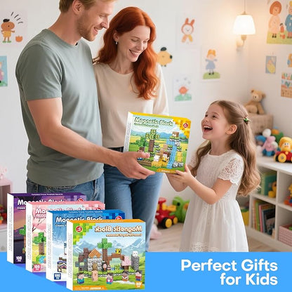 Magnetic Blocks, 100PCS 0.8" Magnetic Building Blocks, Magnet Cubes for Kids, STEM Sensory Toys for Toddlers Boys Girls Ages 3-12 Years Old Christmas Birthday Gifts