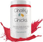 Chalky Chicks All-in-One Chalk Paint for Furniture or Cabinet - 32 Fl Oz - Matte Finish Poppy (Deep Red-Pink) for Metal, Wood Furniture Paint - No Sanding All-in-One for Home Decor & Crafts, USA Made
