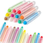 24 Pcs Dustless Chalk Colored twistable Chalk for Blackboard Doodling, Drawing, Writing, Colour Mixture