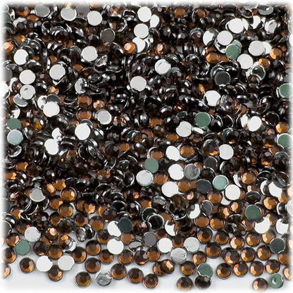 The Crafts Outlet 1,440pc Rhinestones Round 3mm (10ss) Flatback Champagne