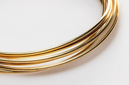 12 Gauge, Jeweler's Brass Wire, Red Brass, Round, Dead Soft, CDA #230 Alloy Jewelry Grade Made in USA - 1 Ounce (3FT) by CRAFT WIRE