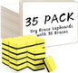Dry Erase Lapboards, HERKKA 35 Pack Double Sided Small Dry Erase Whiteboards 9 x 12.5 Inch with 35 Erasers, Small Dry Erase Boards for Classroom Teacher Supplies, Personal White Boards for Students