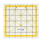 KERING Patchwork Quilting Ruler - 6x6 inch Non-Slip Acrylic Square Ruler for Foundation Paper Piecing, Bias Strips & Rotary Cutting, Durable Quilter's Tool with Anti-Slip Backing