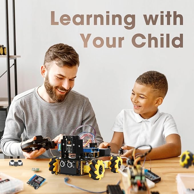 Robotics Kit for Kids Ages 8–12 12-16, ACEBOTT Smart Robot Car Kit with 3MP Camera, STEM Toys for Boys Compatible with Arduino & Scratch,App & Remote Control,STEM Gift for Boys, Girls,Teens and Adults
