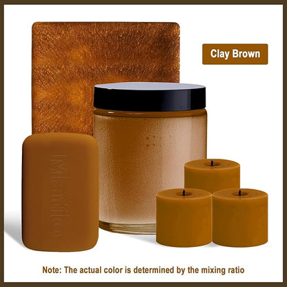 Matio Brown Mica Powder,0.7oz/20g Premium Mica Pigment Powder Natural Epoxy Resin Color Pigment for Soap Dye, Bath Bombs, DIY Arts Crafts Additive Acrylic,Woodworking,Car Freshie Supplies (Clay Brown)