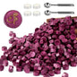 Yoption 360 Pcs Purplish Red Sealing Wax Beads Set for Wax Seal Stamp with Candles and Melting Spoon