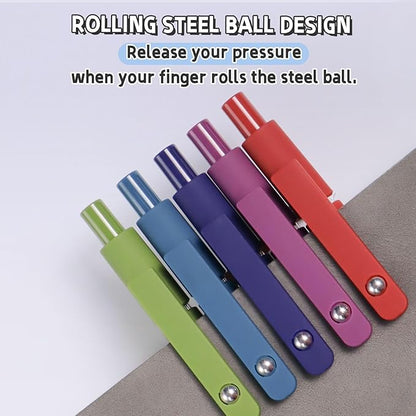 Gel Pens, 10 Pcs 0.5mm Black Ink Pens Fine Point Smooth Writing Pens with Silicone Grip, High-End Series Metal Clip Retractable Pens for Journaling Note Taking (10 Pcs Vintage)