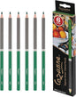 Creative Mark Cezanne Premium Colored Pencils Forest Green 6 Pack - Highly-Pigmented Drawing Pencils - Coloring Pencils for Drawing, Blending, Coloring, and More