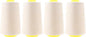 Mandala Crafts 4 Pack of Serger Threads Cones Spools - 40S/2 24000 Yards Polyester Ivory Threads for Sergers Machine and Overlock Quilting Sewing Machine