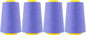 Mandala Crafts 4 Pack of Serger Threads Cones Spools - 40S/2 24000 Yards Polyester Periwinkle Threads for Sergers Machine and Overlock Quilting Sewing Machine
