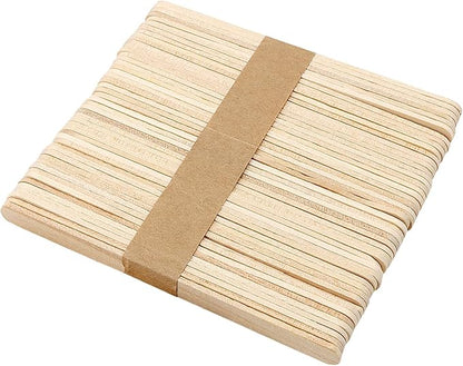 2000 Pieces Wood Craft Sticks, 4.5 Inch, Natural Color, Ice Cream Wooden Sticks for DIY Crafts and Art Projects