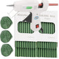 Wax Seal Sticks, ONWINPOR 40Pcs Pine Greenn Wax Sealing Sticks with 0.28'' Glue Gun, Glue Gun Wax Seal Sticks Set Great for Wax Seal Stamp, Wedding Invitations, Envelopes (40, Pine Green)