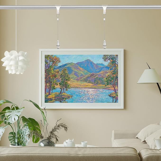 uxcell 2Pcs Picture Hanging Wire Kit, 3 m x 1.5 mm Heavy Duty Picture Hangers Adjustable Wire Rope with S-Hooks and Loop, Load 35kg/77.1 lbs for Hanging Mirrors Light Lamp Artwork