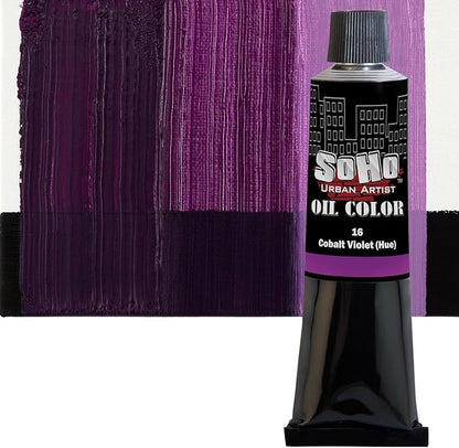 Soho Urban Artist Oil Paint - Cobalt Violet Hue, 170 ml Tube - Best Valued Oil Colors for Painting, Excellent Pigment Load
