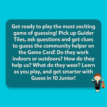 Skillmatics Guess in 10 Junior Community Helpers for Boys, Girls, and Families Who Love Card Games, Board Games & Educational Toys, Travel Friendly, Gifts for Ages 3, 4, 5, 6