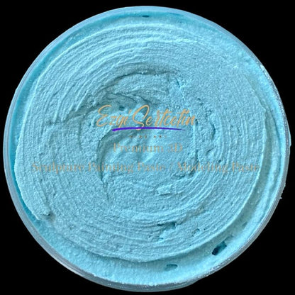 3D Sculpture Painting Paste|Texture Paste|Decorative Plaster|Ready to Use|Unique Metallic Pearl and Neon Colors|Ideal for Artwork|Stencil|Flowers|Texture and Art Relief|6 oz | (Blue Marine)