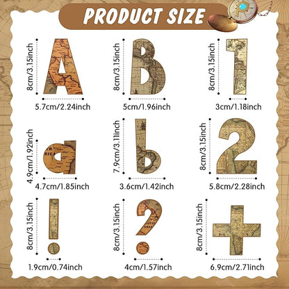 221 Pcs Bulletin Board Letters Round Alphabet Number Punctuation Symbol Combo Letter Cutouts Classroom Decoration for School Classroom Chalkboard Poster Board(Travel Around The World)