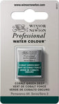 Winsor & Newton Professional Water Colour Paint, Half Pan, Cobalt Green Deep