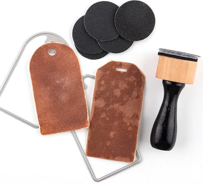 40 Pieces Sanding Disks 1.25" Medium-Grit Sandpaper for Sanding and Distressing All of Your Craft Projects Art Supplies Crafting Project Scrapbooking Supplies Ink Tools Arts Crafts