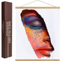 DACRI HOME Magnetic Poster Hanger Frame - Teak Wood, 12 inch Sturdy Magnetic Frame with Strong Magnets for Hanging Posters, Pictures, Scroll Wall Art, 12x16 12x18 12x24, Natural Wood