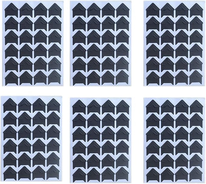 10 Sheet (240-pack) Photo Corners Self Adhesive PVC Paper Photo Foto Corner Stickers for Scrapbooking Personal Journal (Style2-10sheet Black)