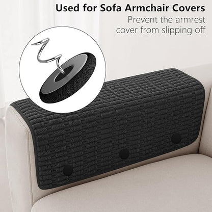 Linen Fabric-Covered Twist Pins - 8 Colors Upholstery Pins & Bed Skirt Pins -Used to Secure Sofa Cushion, Armrest Covers, Furniture & Bed Skir (12, Black)