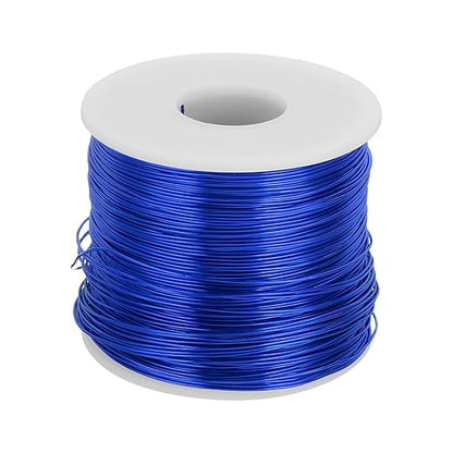 MECCANIXITY 20 Gauge Anodized Aluminum Craft Wire Bendable Bonsai Training Wire 771 Feet 0.8mm for Sculpting Crafts Wreath Floral Beading Jewelry Making, Dark Blue