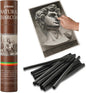 25 PCS Willow Charcoal Sticks, Ideal for Artists, Beginners, Students, Perfect for Sketching, Drawing, Shading, and Fine Art, 5.7 Inches Long, 2-4,4-5,5-7,7-9 (2-4)