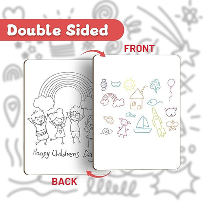 White Board Dry Erase Boards Classroom Pack Mini White Boards 9" x12” Double Sided Personal Whiteboards for Students Teachers School Supplies Lapboards (Set of 12 Boards & Erasers & Pens)