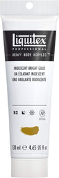Liquitex Professional Heavy Body Acrylic Paint, 4.65-oz (138ml) Tube, Iridescent Bright Gold