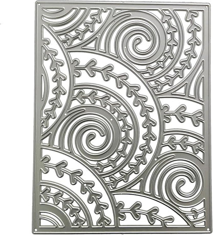 Mvchifay Cutting Dies for Card Making Metal Die-Cuts Scrapbooking Tool Hollow Frame DIY Craft Punch Template Embossing for Paper Album Decor (Circle Vine-11x14.3cm)