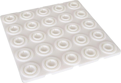 ArtBin 6901AB Cone Thread Tray, Sewing & Embroidery Serger Cone Thread Spool Assortment Organizer, Super Satchel System Accessory, Up To 25 Traditional Spools or Up To 50 Mini Spools, White