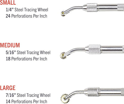 Excel Blades Pounce Wheel - 1/4-Inch Stainless Steel Tracing, Perforating, Cutting, Sewing, Quilting & Embossing Tool