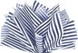Flexicore Packaging Navy Blue Pin Stripe Print Gift Wrap Tissue Paper Size: 15 Inch X 20 Inch | Count: 100 Sheets | Color: Navy Pin Stripe
