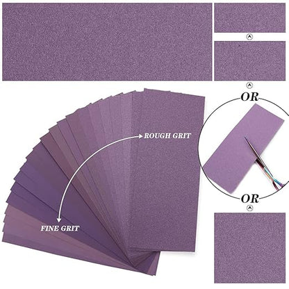 Sandpaper 2500 Grit,Wet Dry Sanding Sheets,High Performance Ceramic Abrasive Sand Paper for Wood Furniture Finishing,Metal Grinding,Automotive Polishing,9 x 3.6 Inch,25-Pack