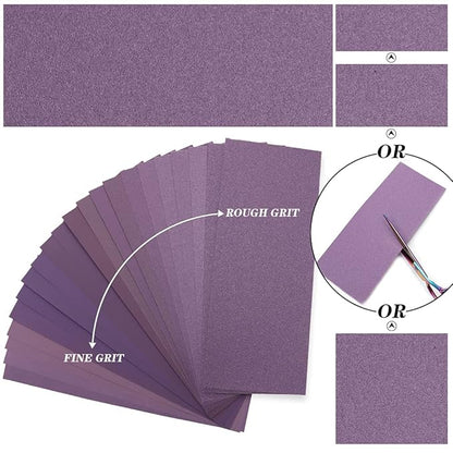 Sandpaper 240 Grit,Wet Dry Sanding Sheets,High Performance Ceramic Abrasive Sand Paper for Wood Furniture Finishing,Metal Grinding,Automotive Polishing,9 x 3.6 Inch,25-Pack
