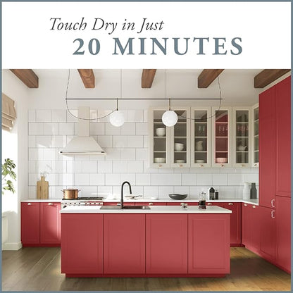 AMY HOWARD AT HOME Chalk-Based One Step Paint for Furniture, Cabinetry, Decor, Finish, and More | No Stripping, Sanding, or Priming | Dark Base | 32 Ounce | Charm School