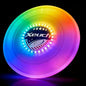 Light Up Flying Disc, 175g Glow Disc with 30 RGBs, 16 Lighting Modes, 4 Brightness, 600mAh Rechargeable Battery, Built-in Timer and Sensor for Competitive & Casual Play, Gift for Men/Boys/Teens