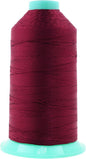 Mandala Crafts Bonded Nylon Thread Wine Heavy Duty Sewing Threads - 415 YDs Size 346 210D T350 Tex 350 Thread for Leather Jeans Weaving Outdoor Marine Upholstery Threads