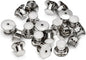 30 Pieces Pin Backs Locking, Metal Pin Backings Pin Keepers Clasp for Brooches, Silver