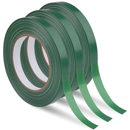 Prudiut 3 Roll Green Floral Tape Waterproof Florist Tape, 1/2" Wide Flower Wrap Tape Floral Tape for Fresh Flower Bouquet Wrap Flower Arrangements Crafts (100Ft/33Yd)