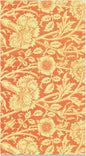 Vintage Floral Paper Napkins, 80PCS Vintage Floral Guest Paper Napkins Disposable, Orange Retro Plants Wildflower Lunch Dinner Hand Napkin for Wedding, Theme Party, Birthday, 4.5x8 Inch