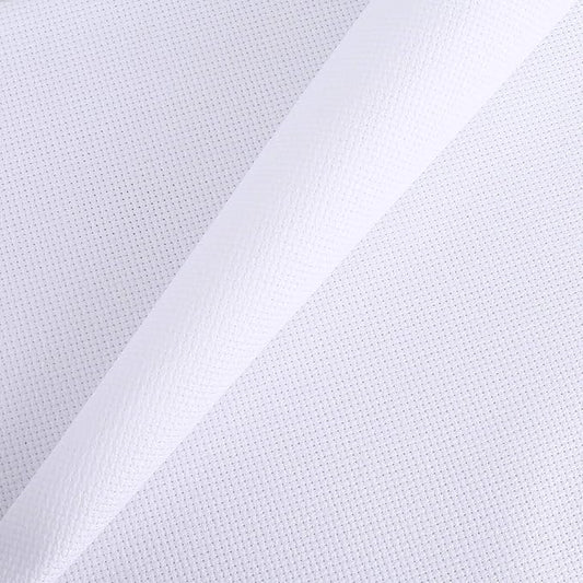 Aida Cloth 14 Count Cross Stitch Fabric,19×28inch (14CT, White)
